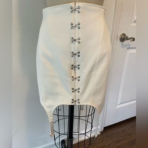 Dion Lee ivory bonded corset skirt US sz 8